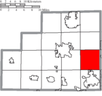 Map of Medina County Ohio Highlighting Sharon Township